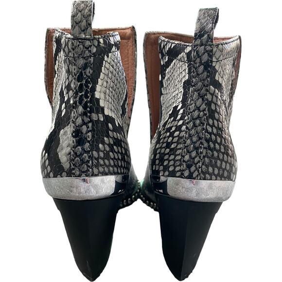 NEW Jeffrey Campbell Optimum Studded Snake Leather Bootie size 8.5 - Picture 7 of 12